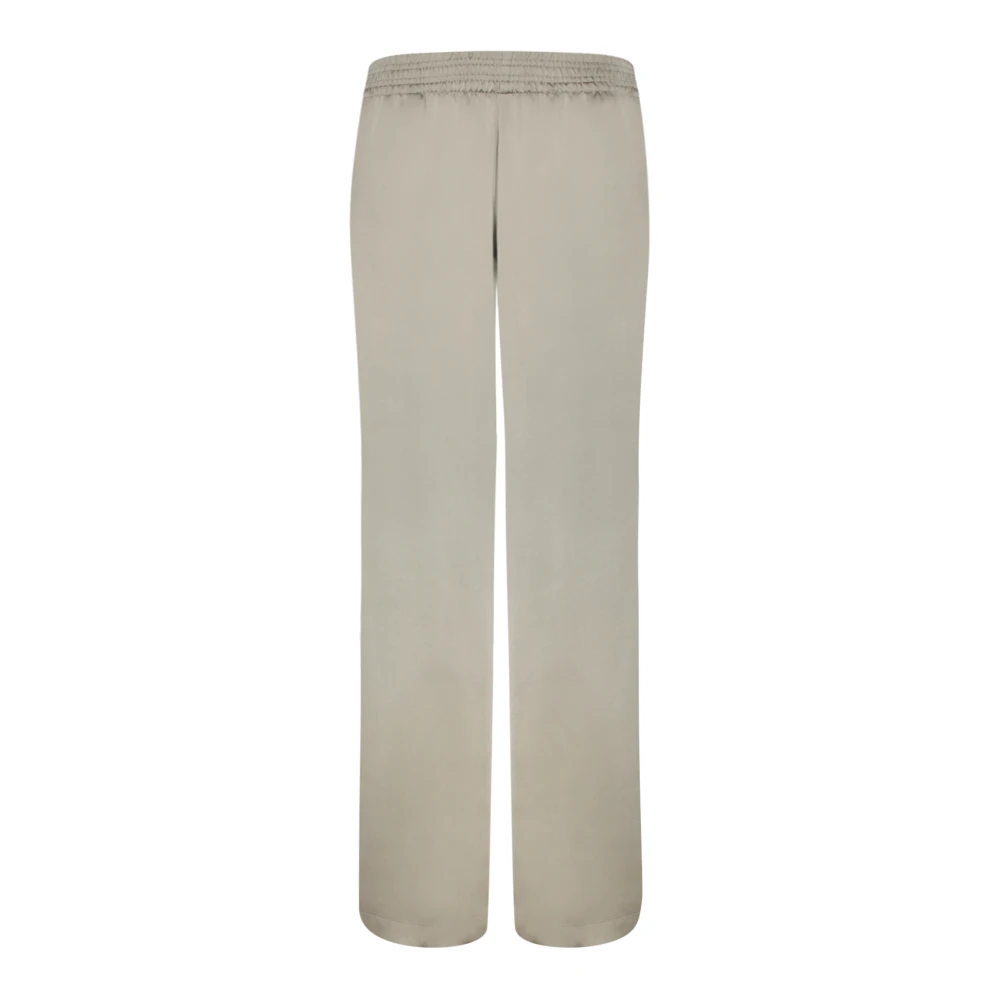 Fabiana Filippi Rechte Satijnen Afwerking Elastische Taillebroek Beige Dames