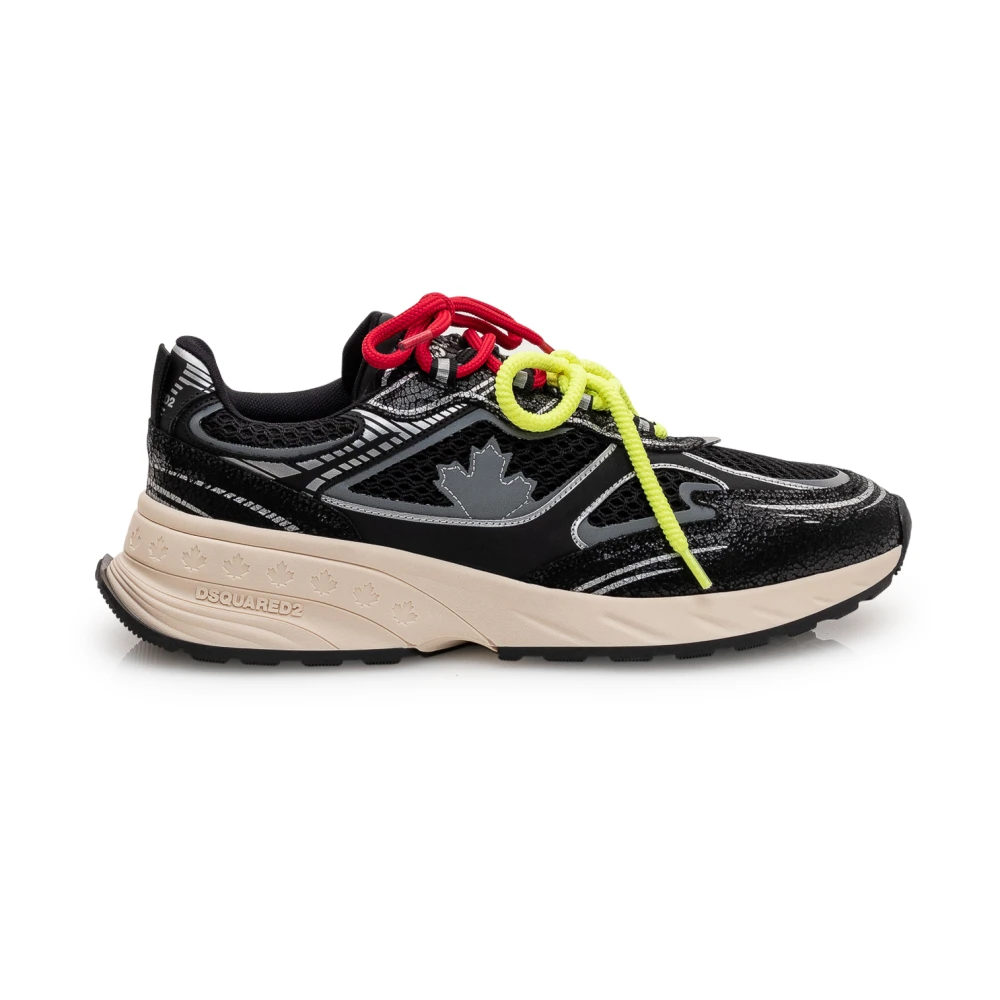 Dsquared2 Sneaker Crackle Heren Schoenen Zwart