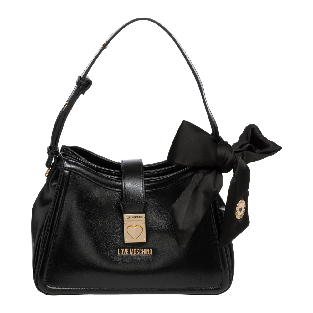 Love Moschino Verstelbare Schoudertas met Magneetsluiting Black Dames