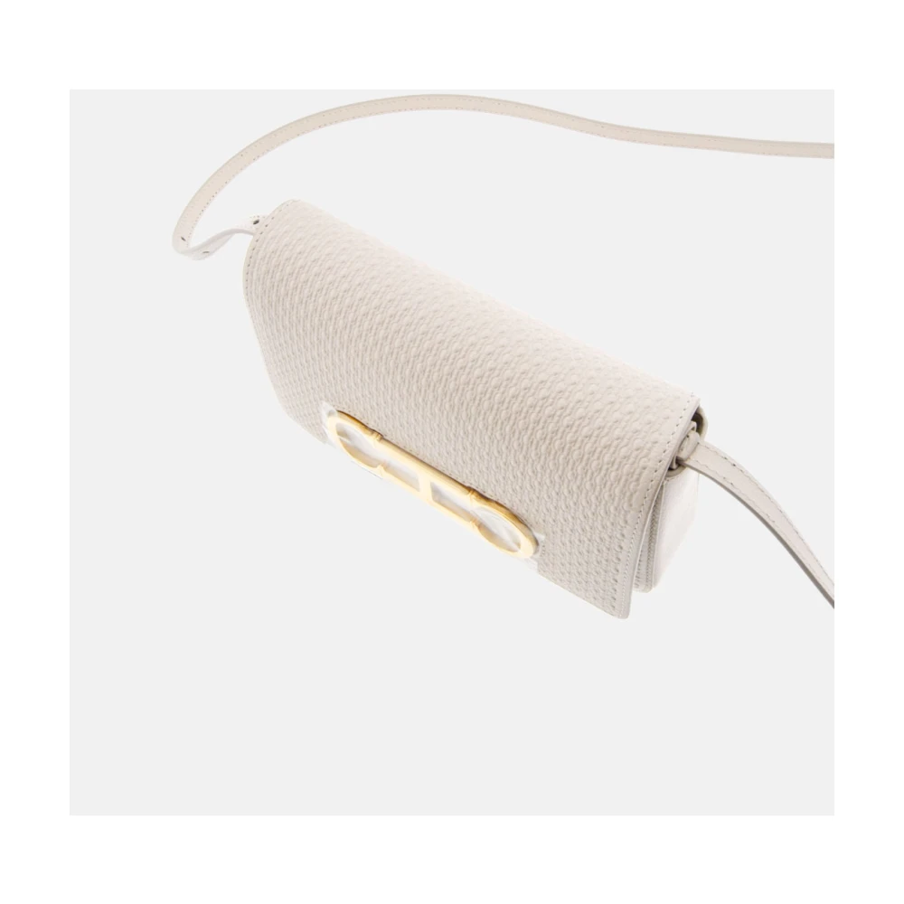 Carolina Herrera Magnolia Initials Insignia Crossbody Tas Beige Dames