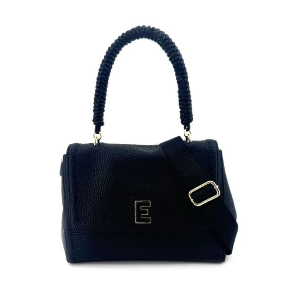 Ermanno Scervino Kleine Flap Soft Tas voor Vrouwen Black Dames