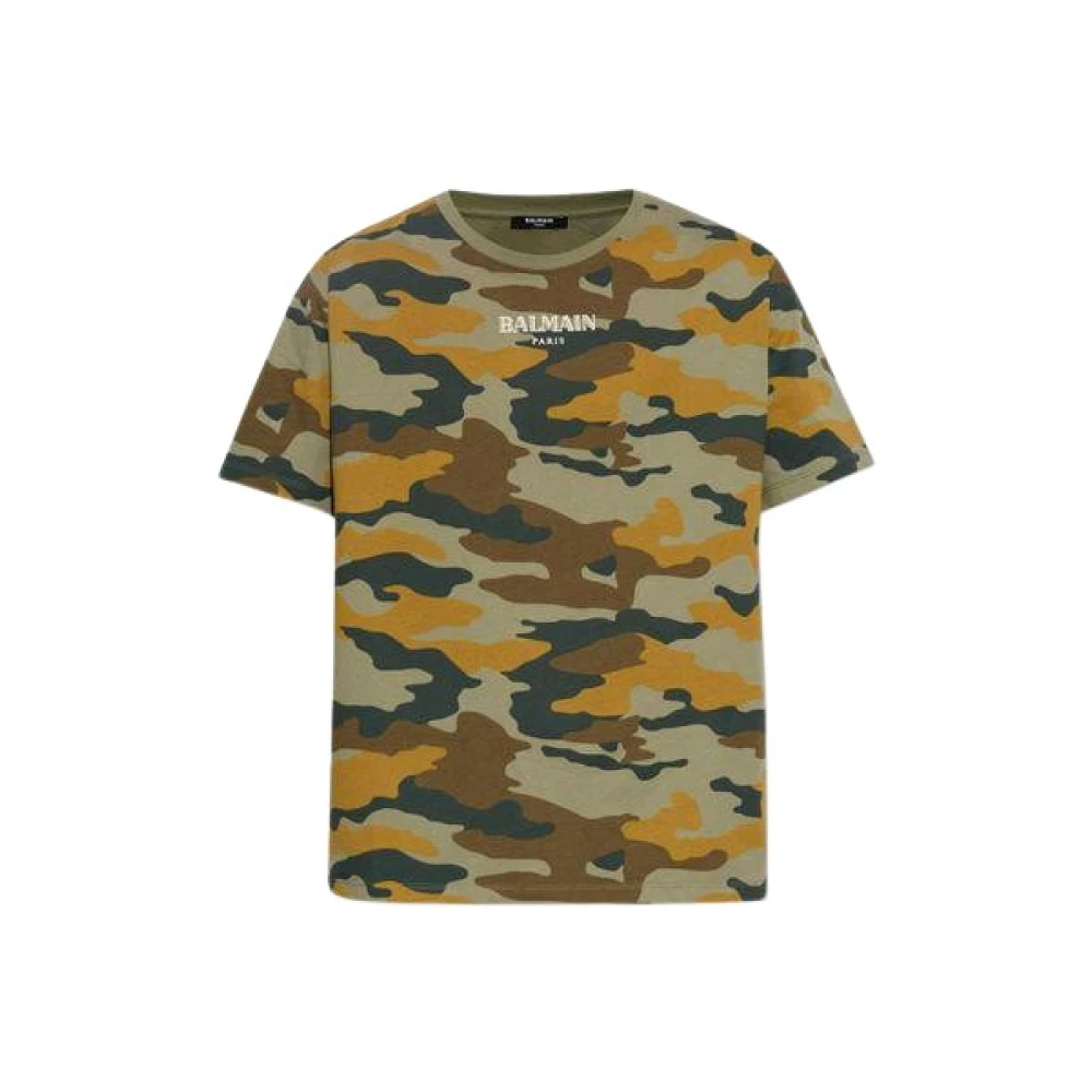 Balmain Camouflage Shirt Multicolor Heren