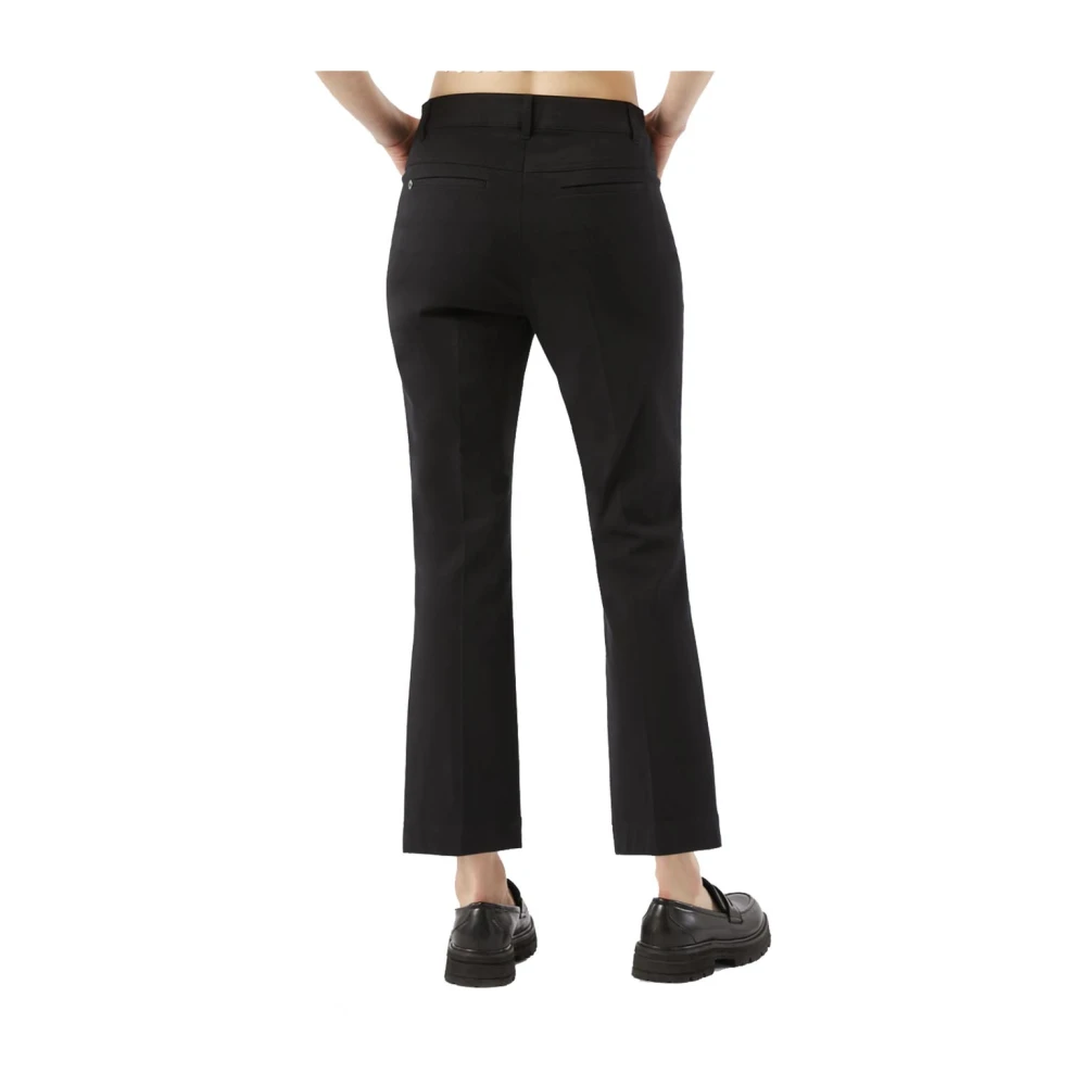 Pennyblack Katoenen Mini-Flare Broek Black Dames