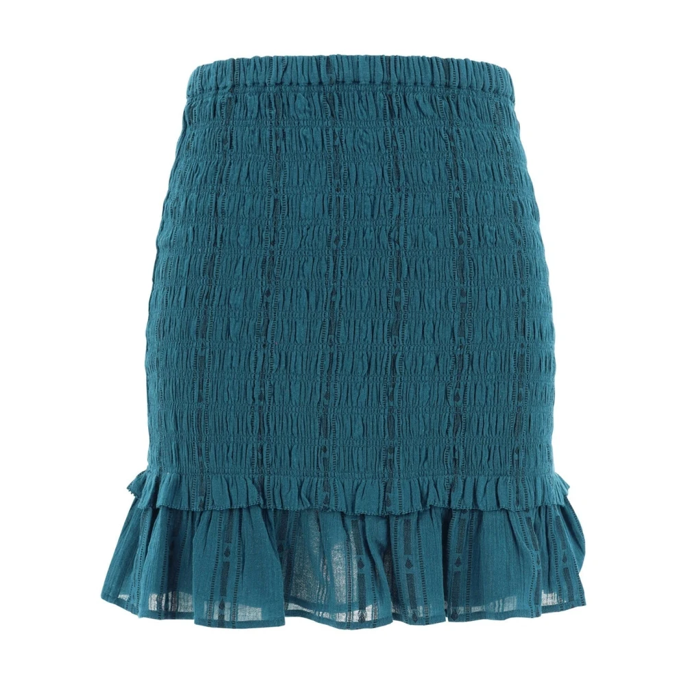 Isabel Marant Étoile Dorela Mini Rok met Ruche Effect Green Dames