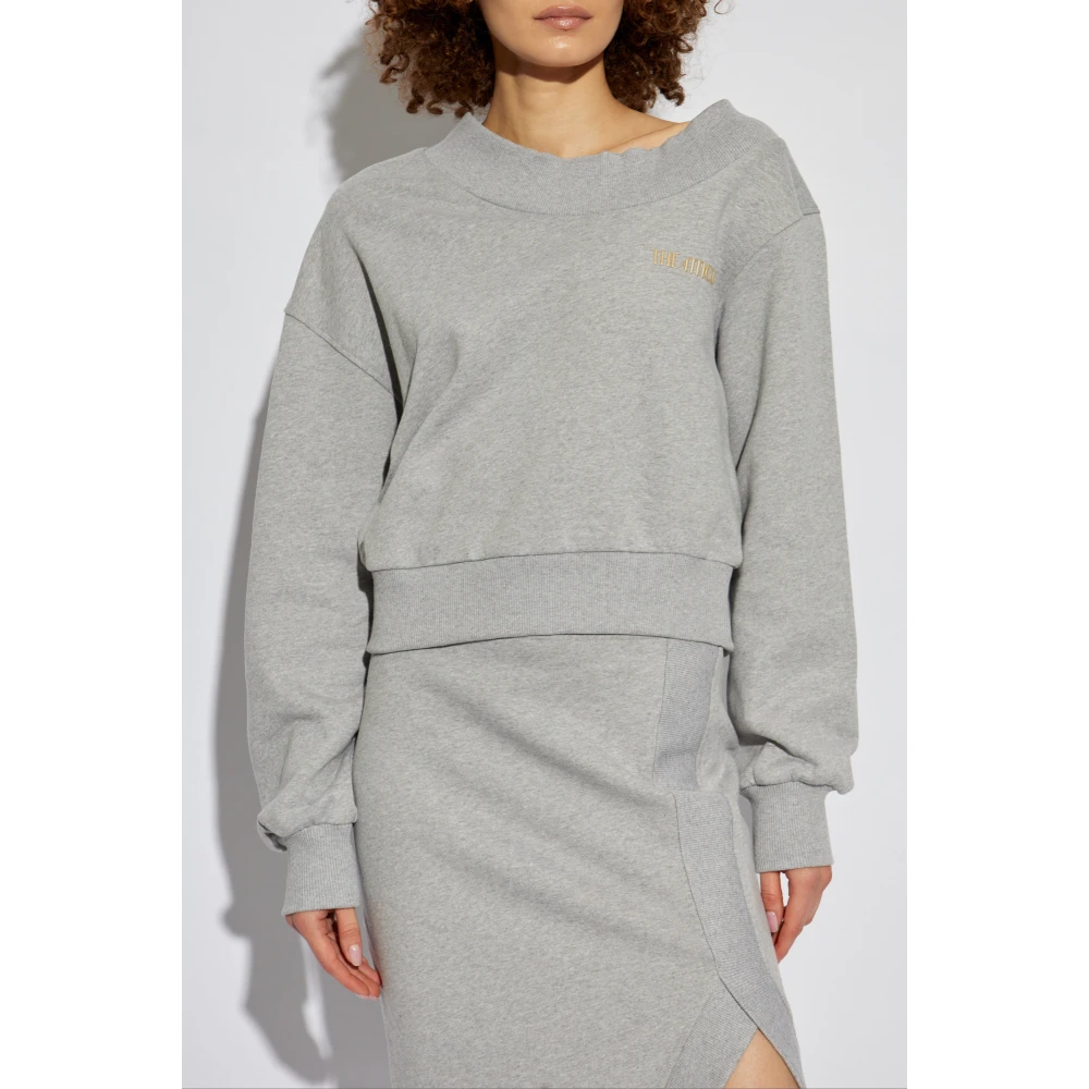 The Attico Sweatshirt met logo Gray Dames