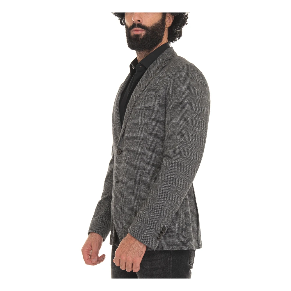 Michael Kors Glencheck Jersey Jack Gray Heren