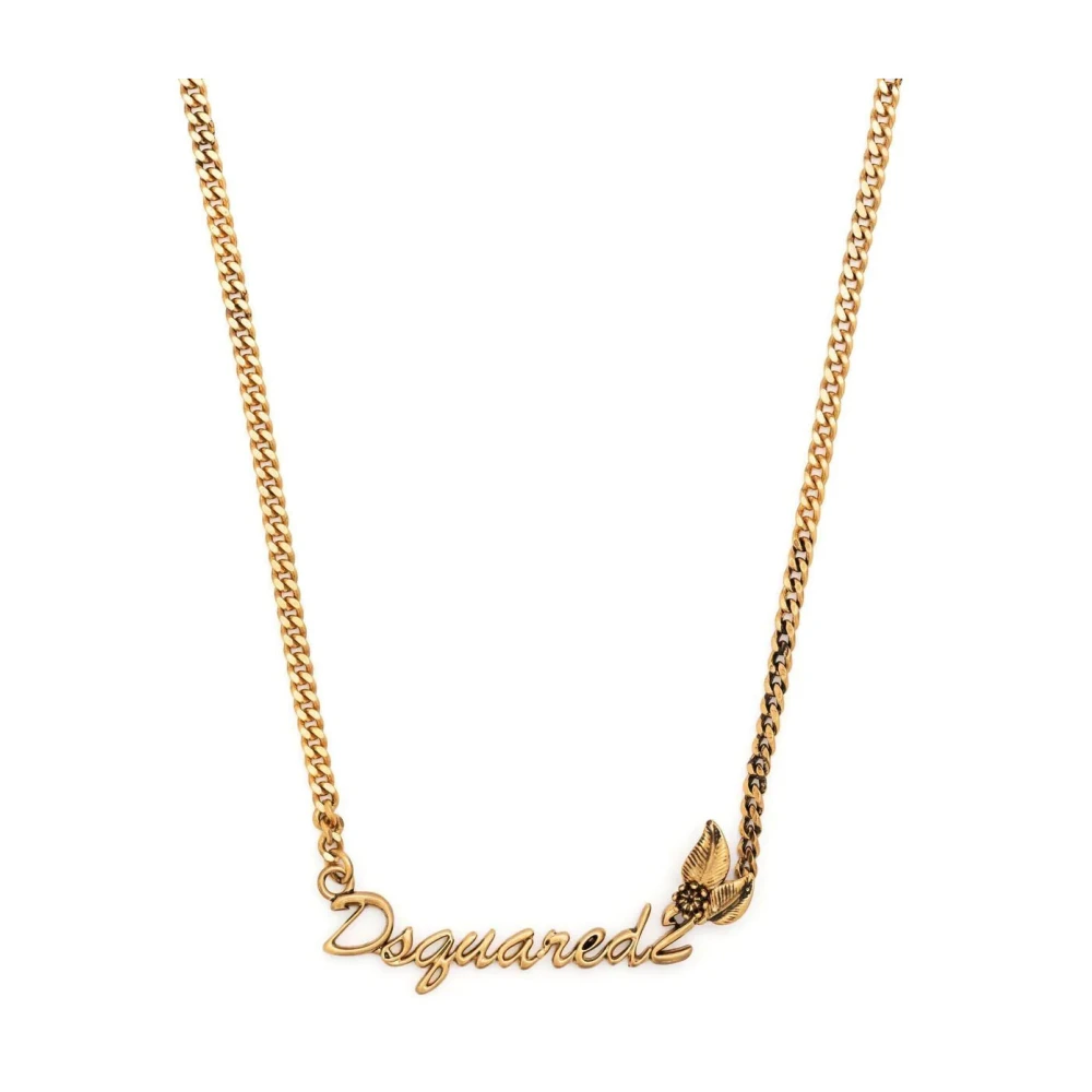 Dsquared2 Vrouw Geel Accessoires Dames, One Size, Twinkle Necklace