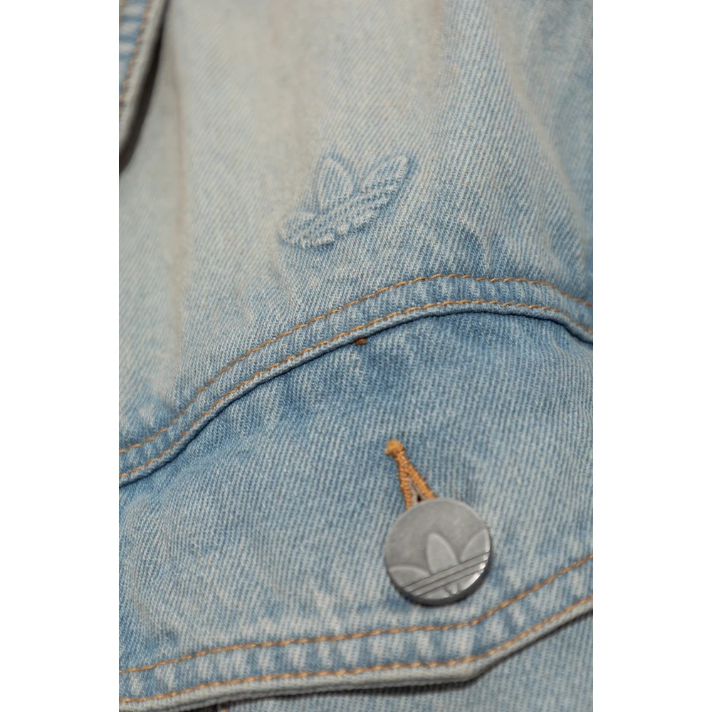adidas Originals Denim jack in oversized stijl Blue Dames