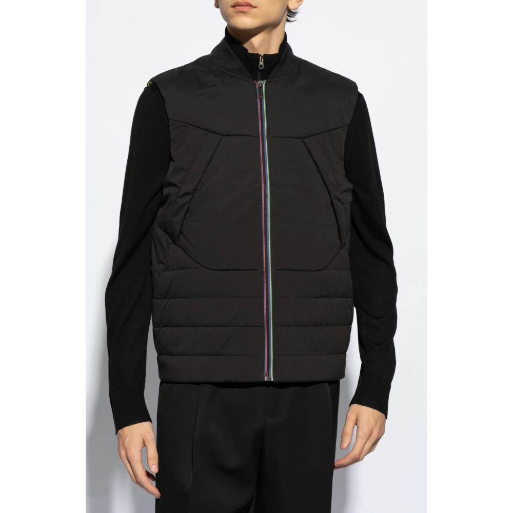 PS By Paul Smith Vest met logo Black Heren