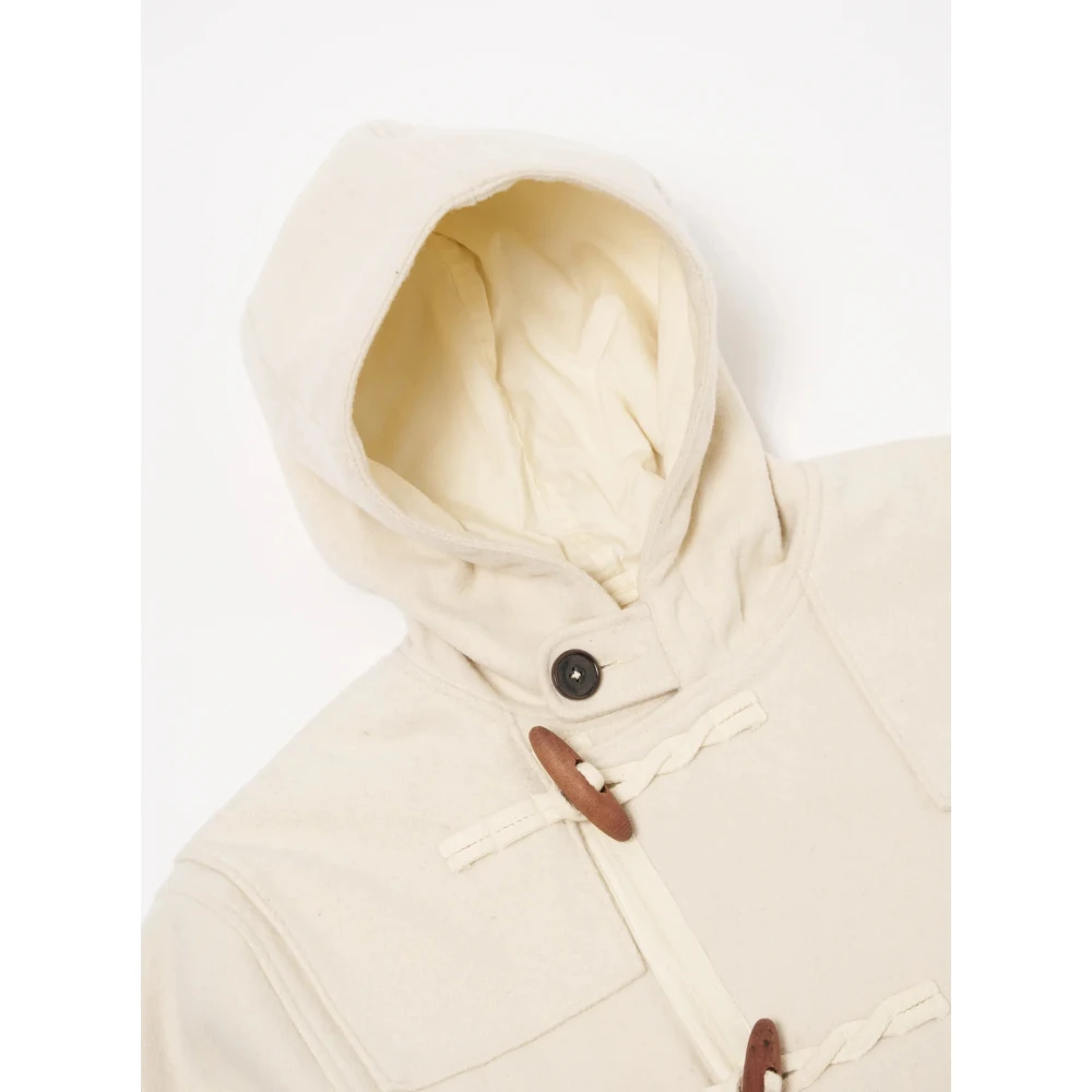 Universal Works Militaire Dufflejas in Ecru Marl Beige Heren