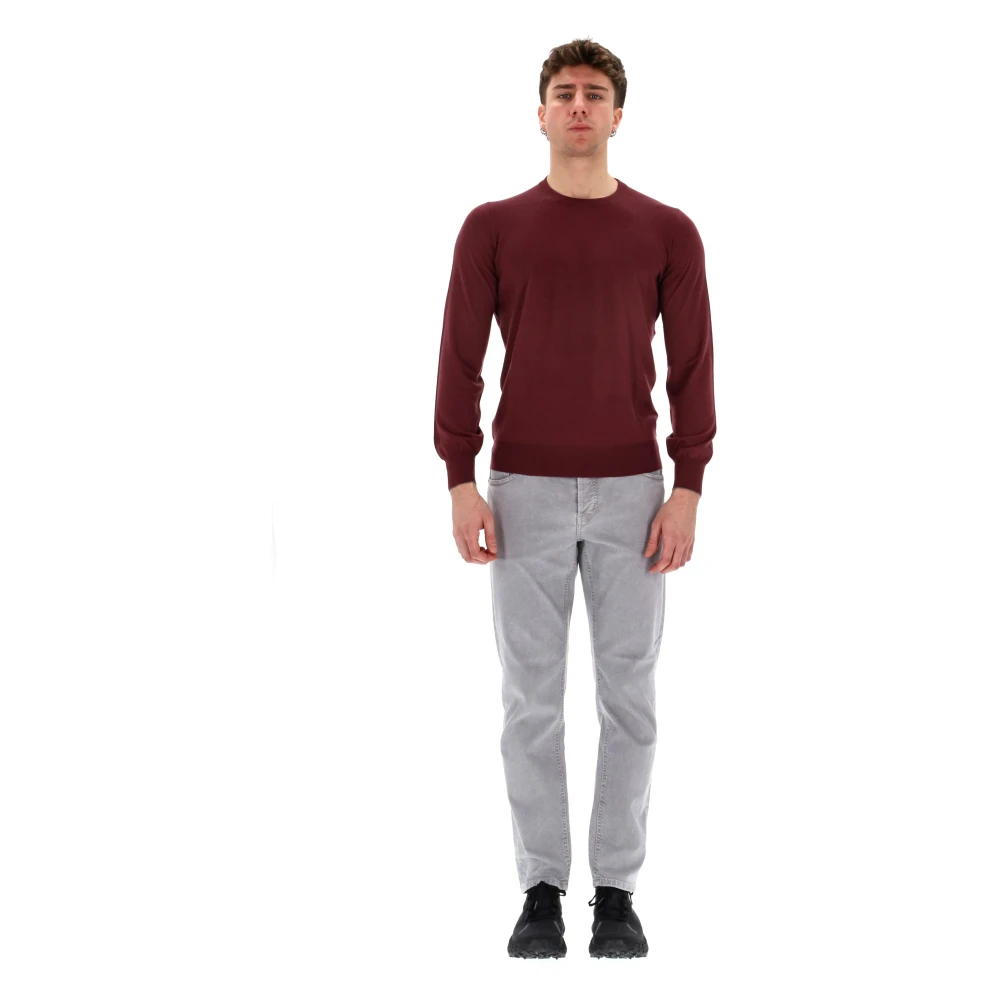 BRUNELLO CUCINELLI Kasjmierwol Coltrui Trui Brown Heren