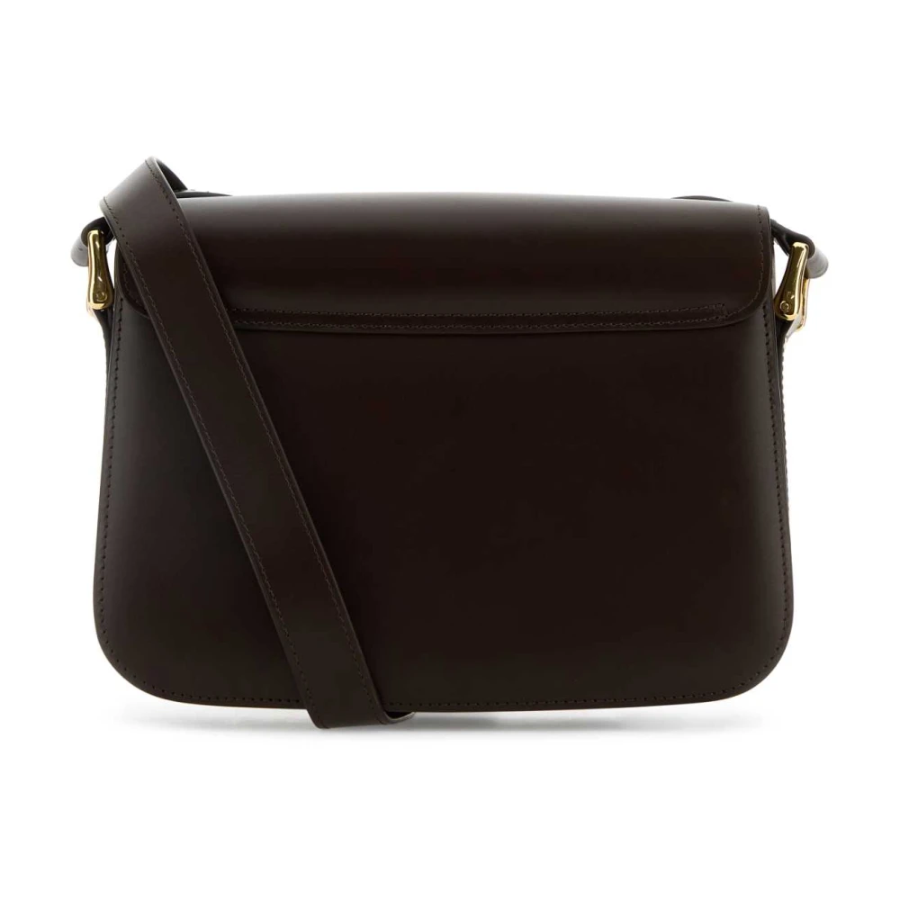 A.p.c. Grace Crossbody Tas in Donkerbruin Leer Brown Dames