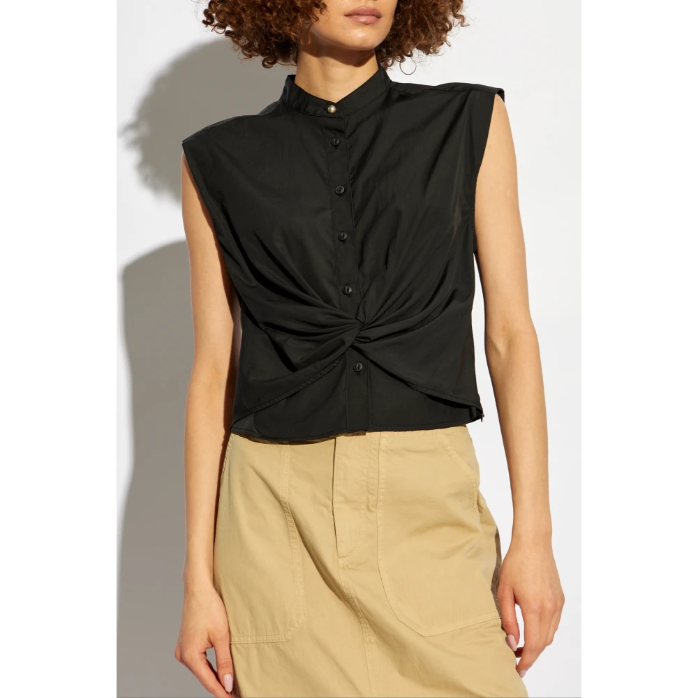 Rag & Bone Top Louisa Black Dames