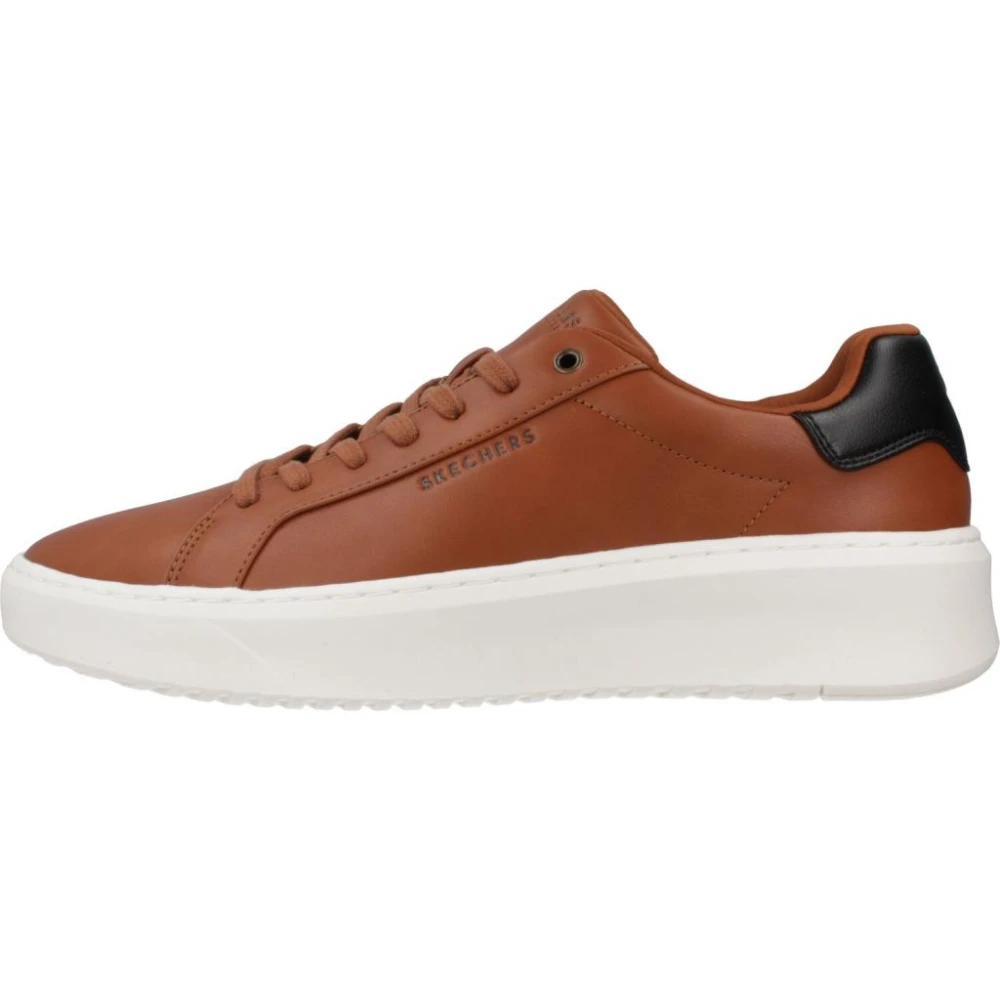 Skechers Court Break Suit Sneaker Heren Schoenen Bruin