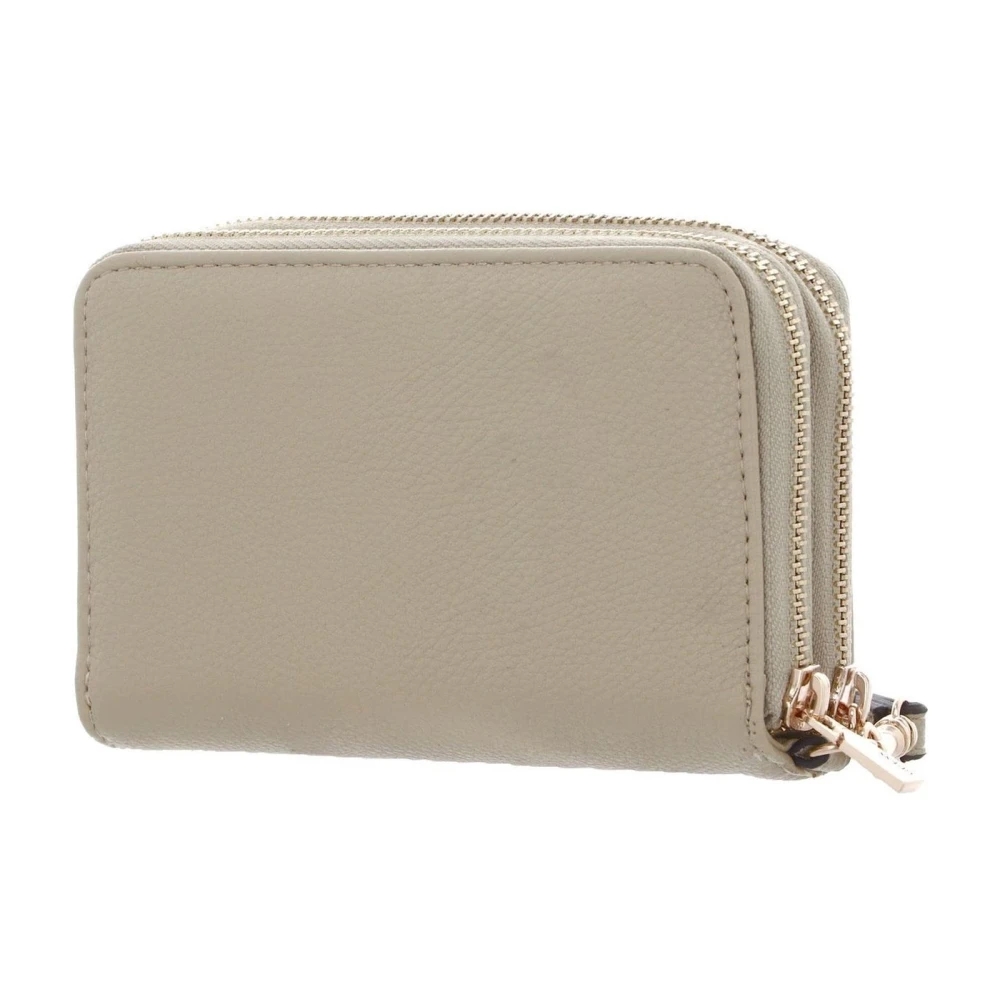 Guess Groene leren portemonnee XL model Gray Dames