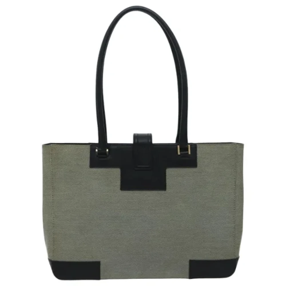 Gucci Vintage Pre-owned Canvas gucci-bags Gray Dames