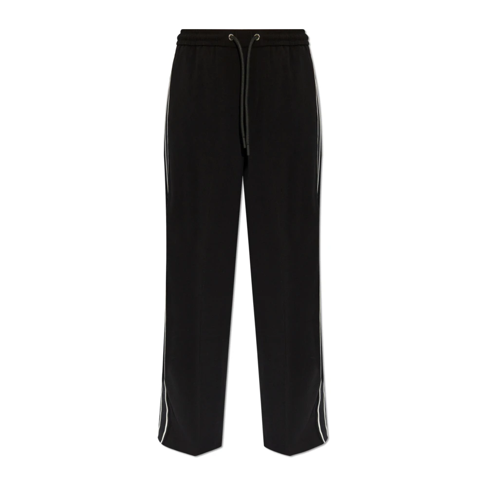 Moncler Broek met zijstrepen Black Dames