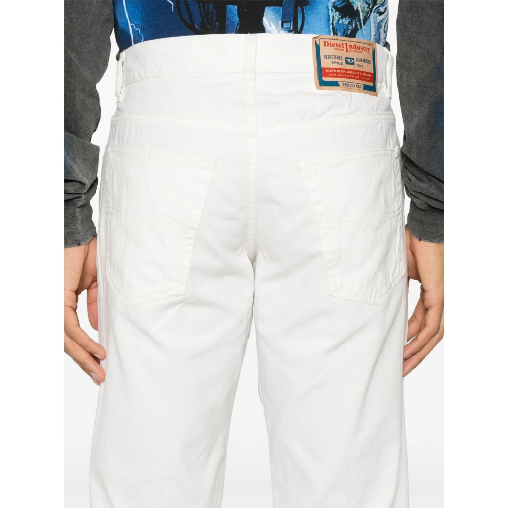 Diesel Crème Broek Modern Elegant Statement White Heren