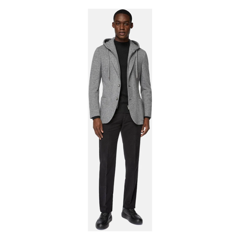 Boggi Milano Madison Sweatshirt Jacket Gray Heren