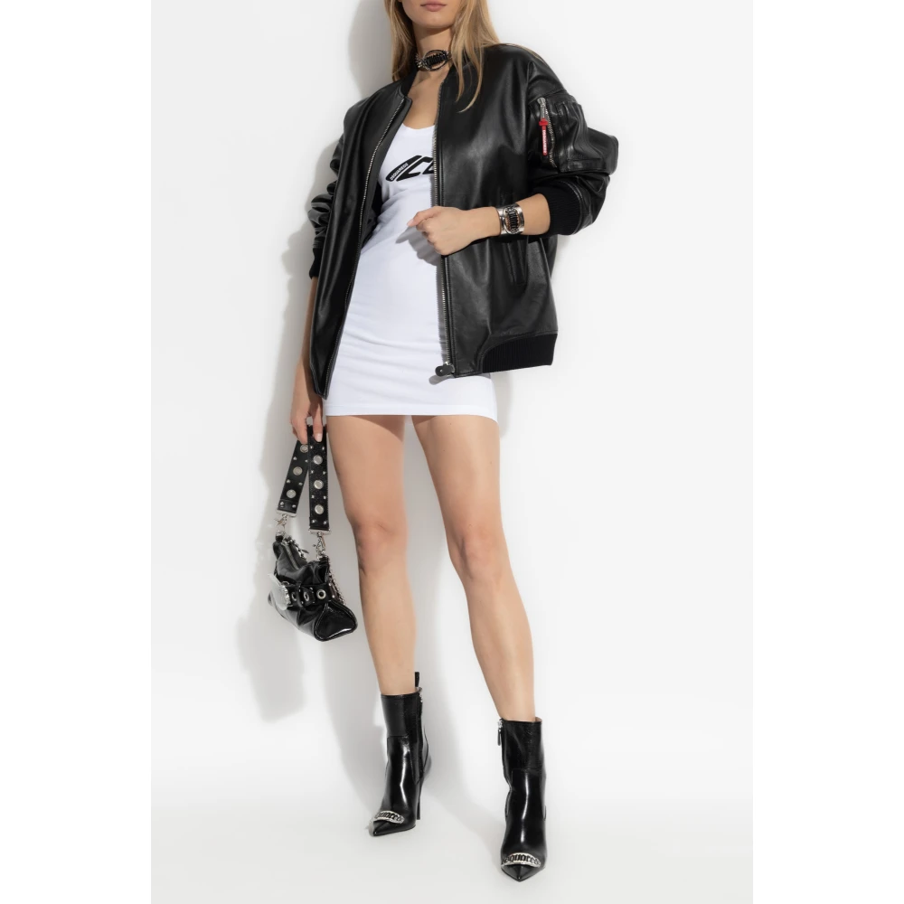 Dsquared2 Mouwloze Jurk White Dames