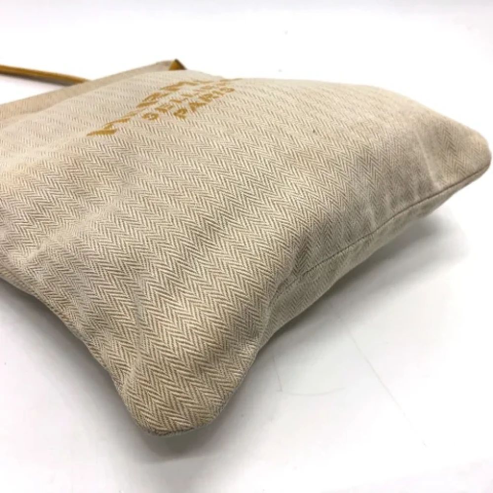 Hermès Vintage Pre-owned Fabric shoulder-bags Beige Dames