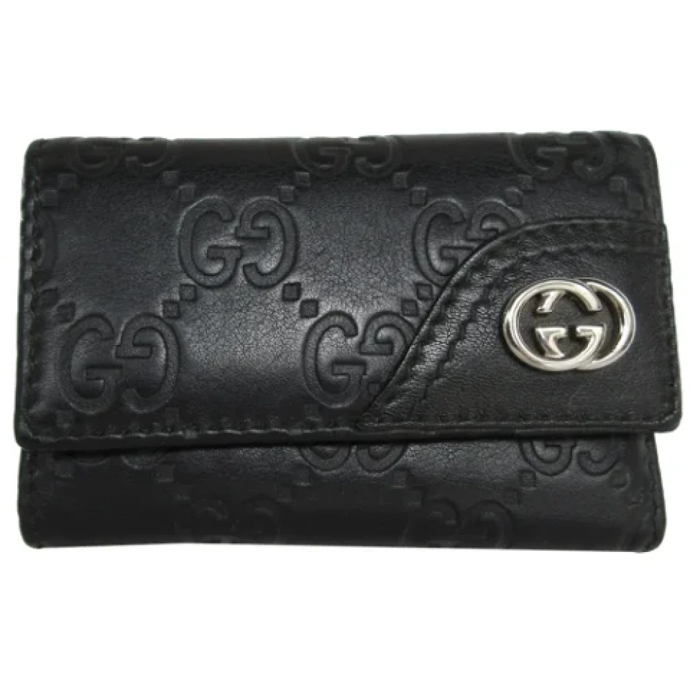Gucci Vintage Pre-owned Canvas key-holders Black Dames