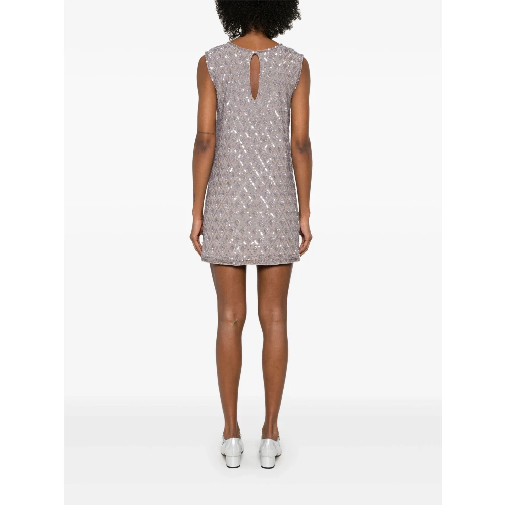 P.a.r.o.s.h. Stucco Jurk Gray Dames