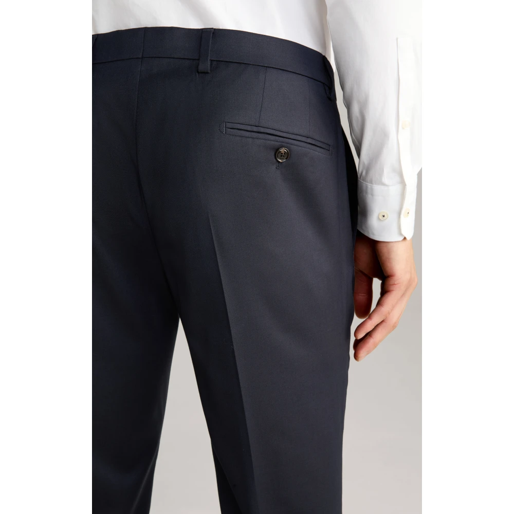 Joop! Klassieke wollen broek donkerblauw Blue Heren