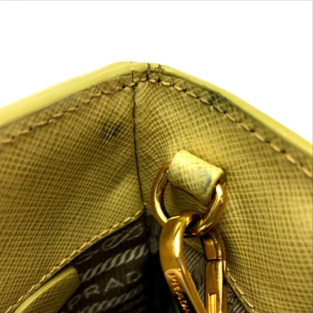 Prada Vintage Pre-owned Leather prada-bags Yellow Dames