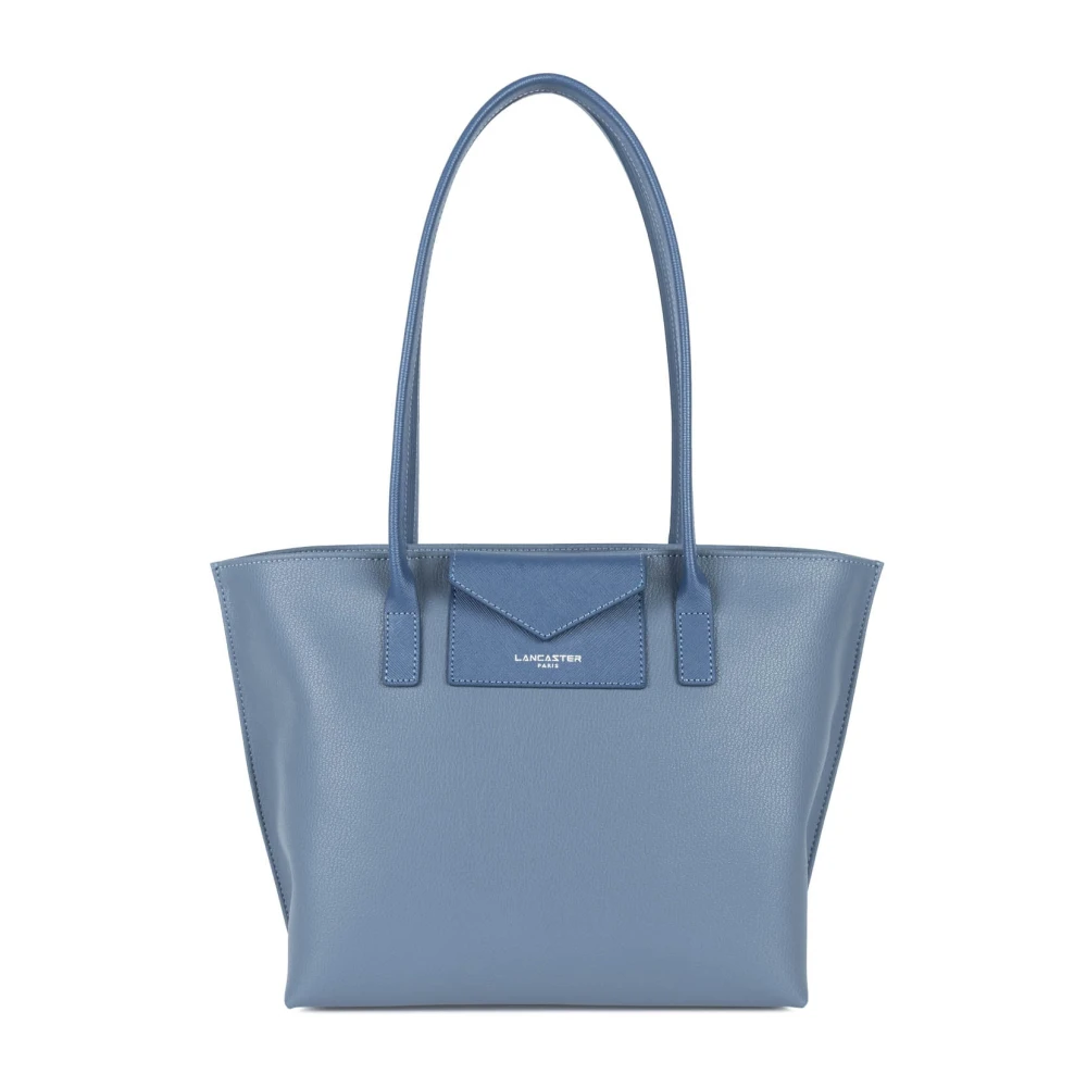 Lancaster Blauwe Schoudertas met Ritssluiting Blue Dames