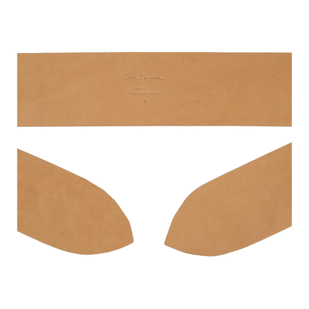 Cortana Leren Knoop Riem Beige Dames