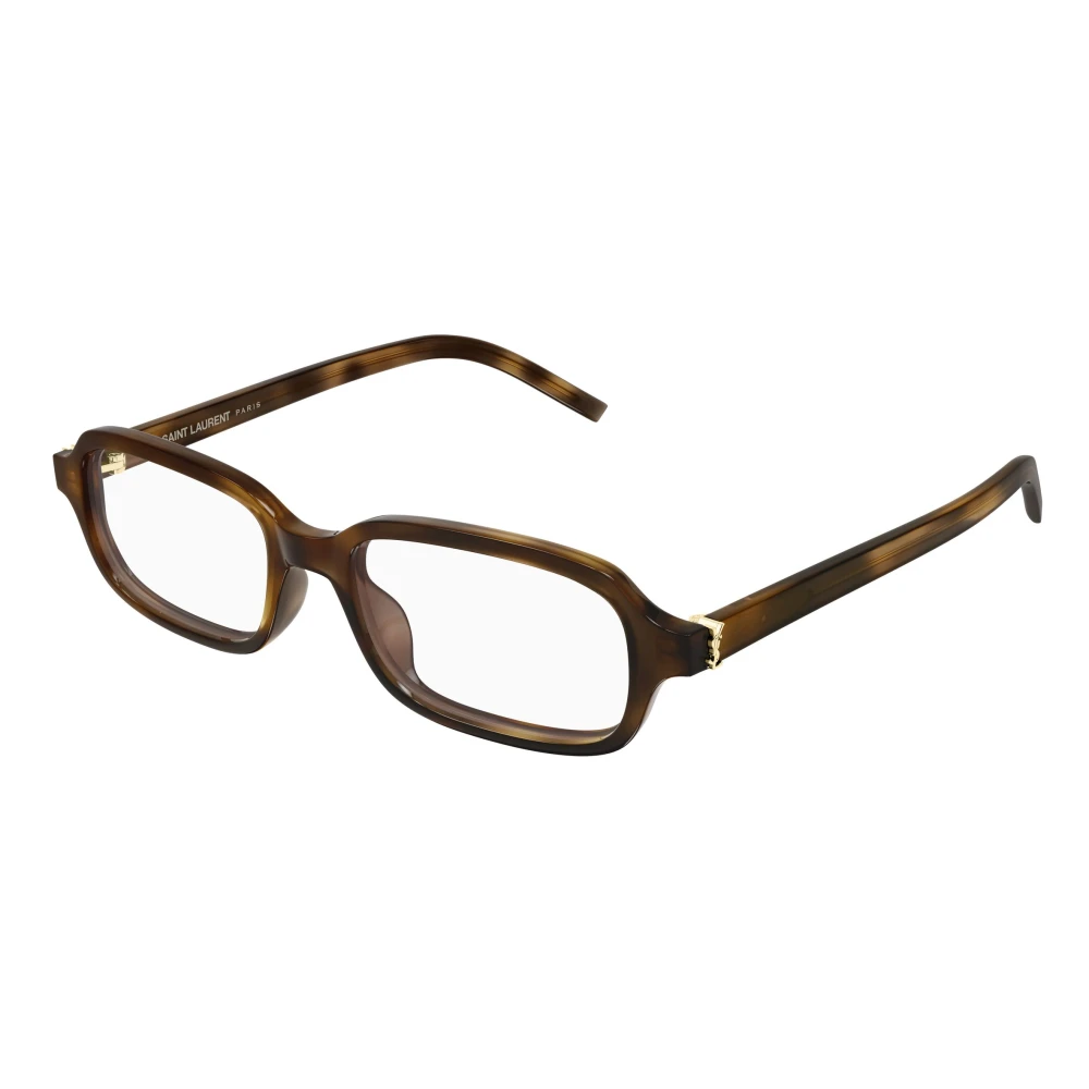 Saint Laurent Transparent Man Sl M180 003 Optical Frames Acetate Havana Squared - Image 2