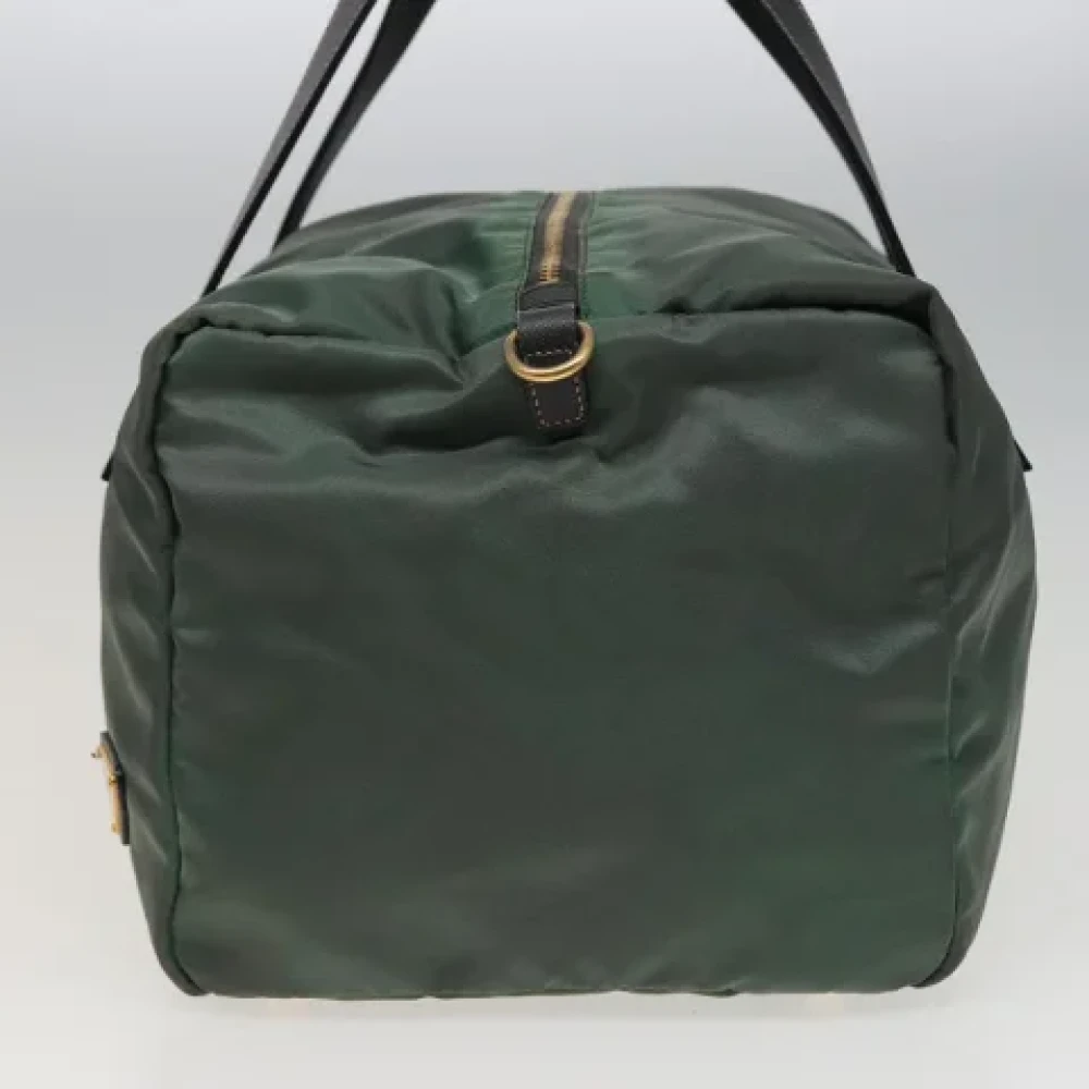 Prada Vintage Pre-owned Nylon prada-bags Green Dames
