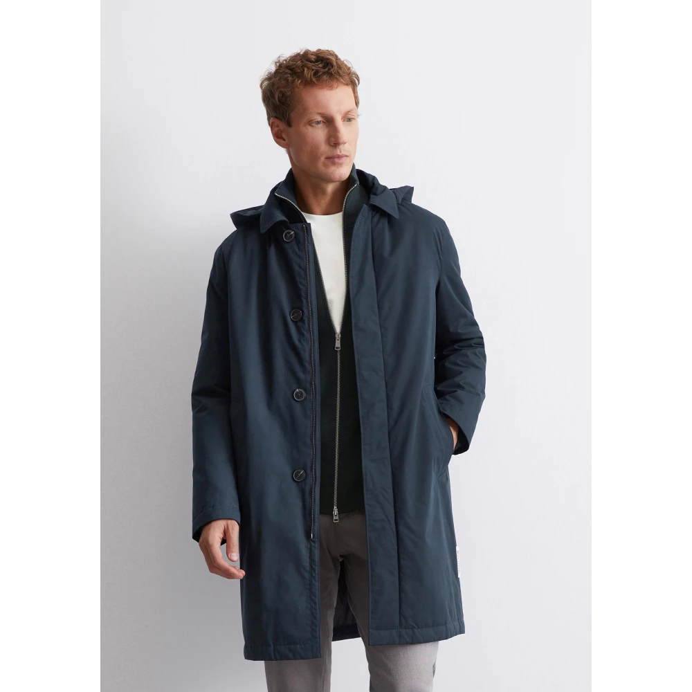 Marc O'Polo Gewatteerde jas regular Blue Heren