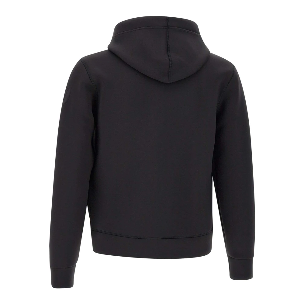 Blauer Zwarte Sweatshirt met Capuchon en Rits Black Heren