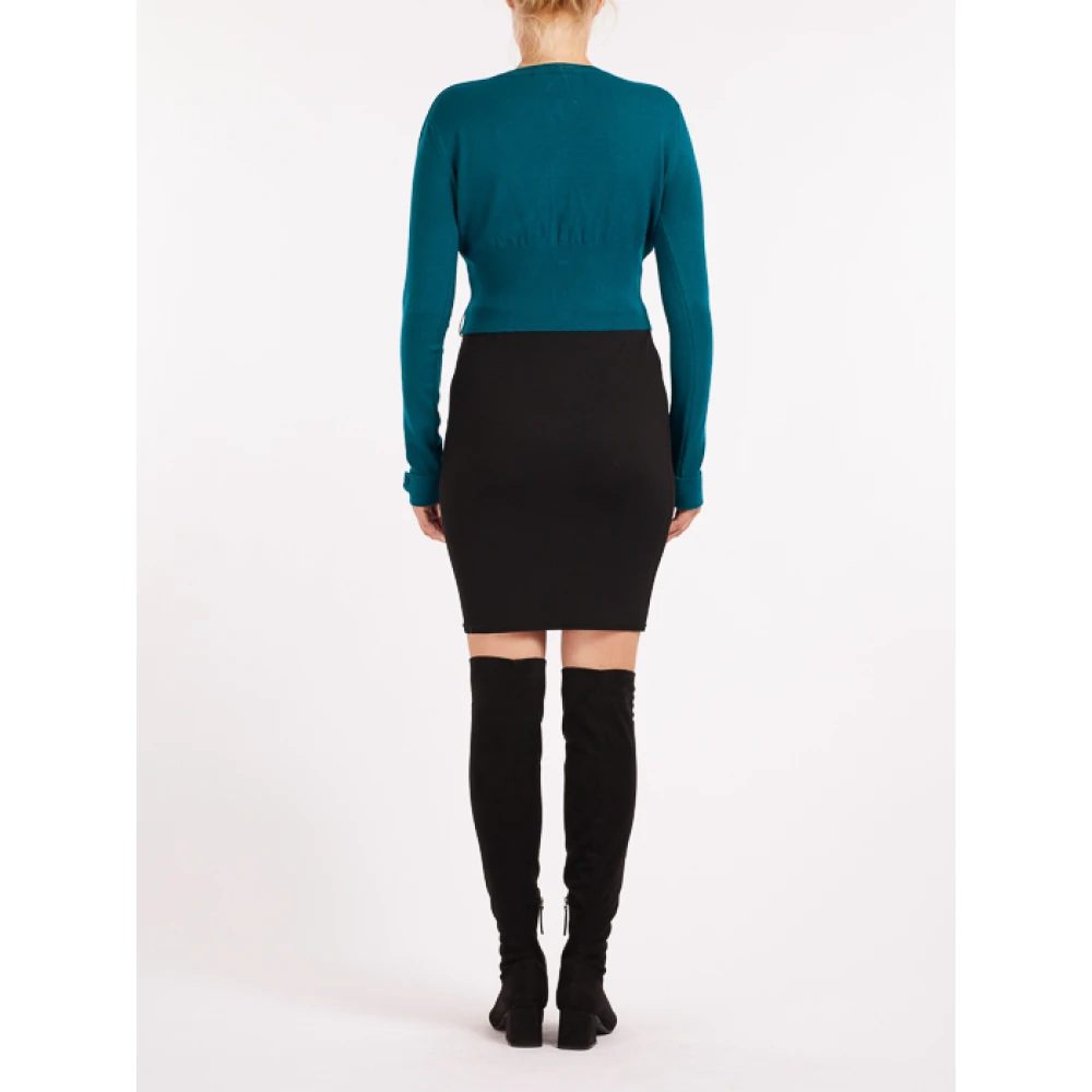 Mar De Margaritas Blauwe Sweater met knoopsluiting Blue Dames