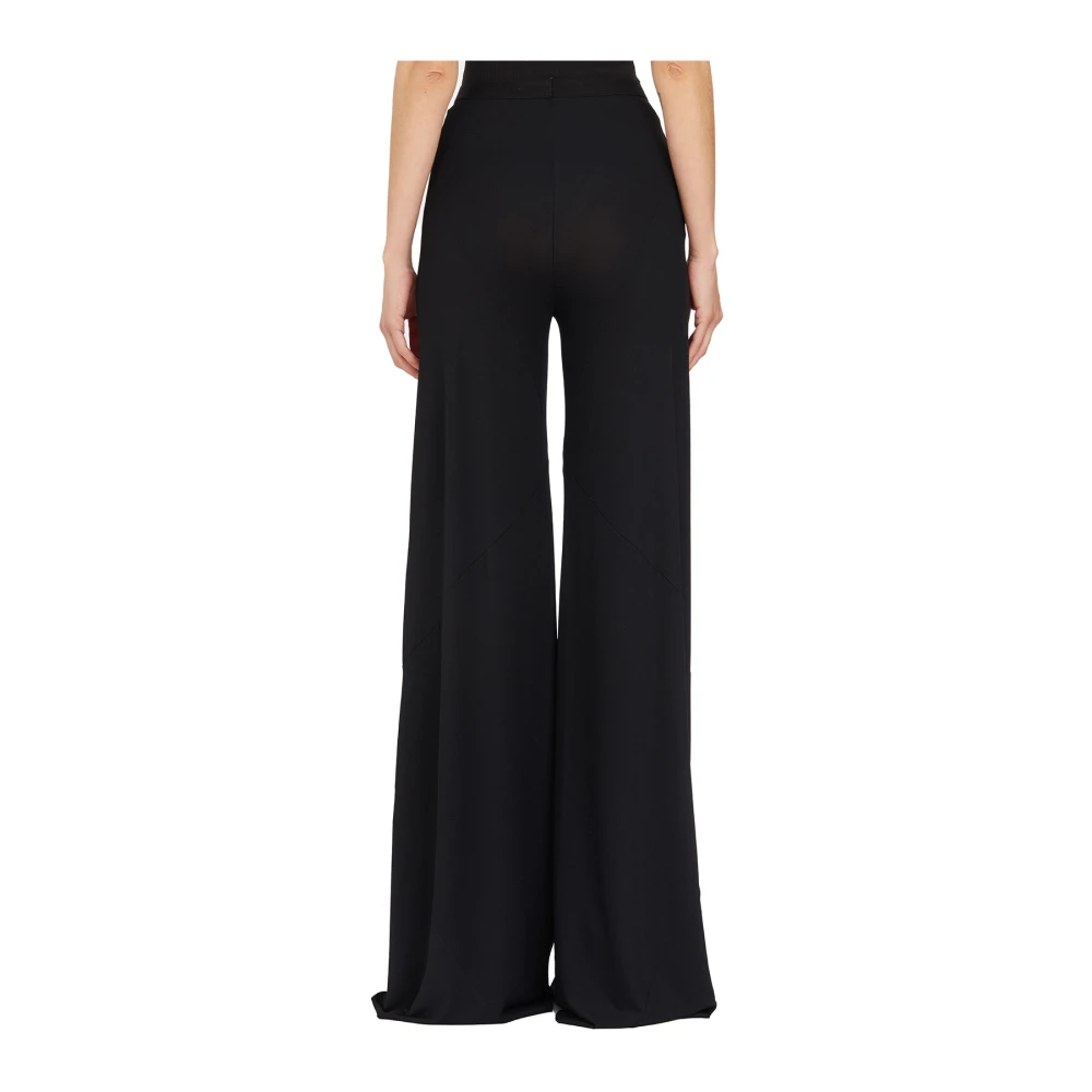 Rick Owens Viscose Farrah Broek Black Dames