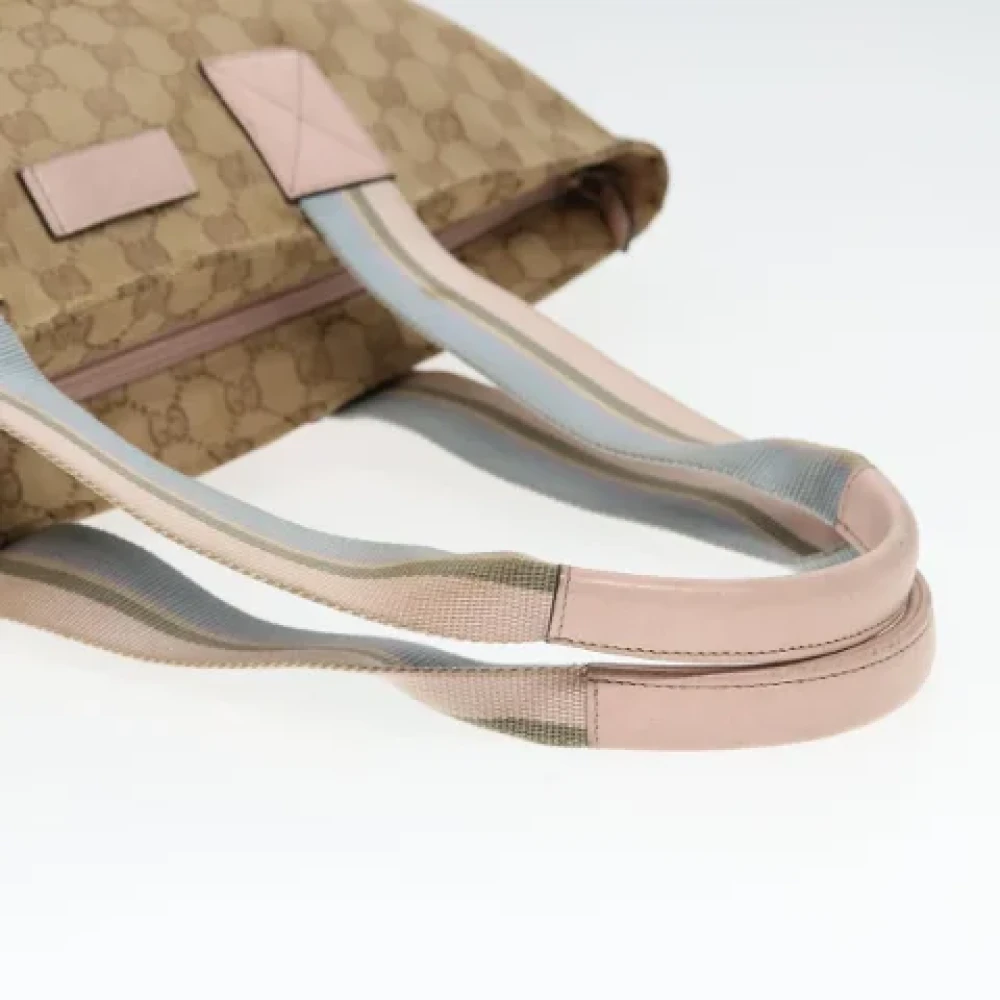 Gucci Vintage Pre-owned Canvas totes Beige Dames