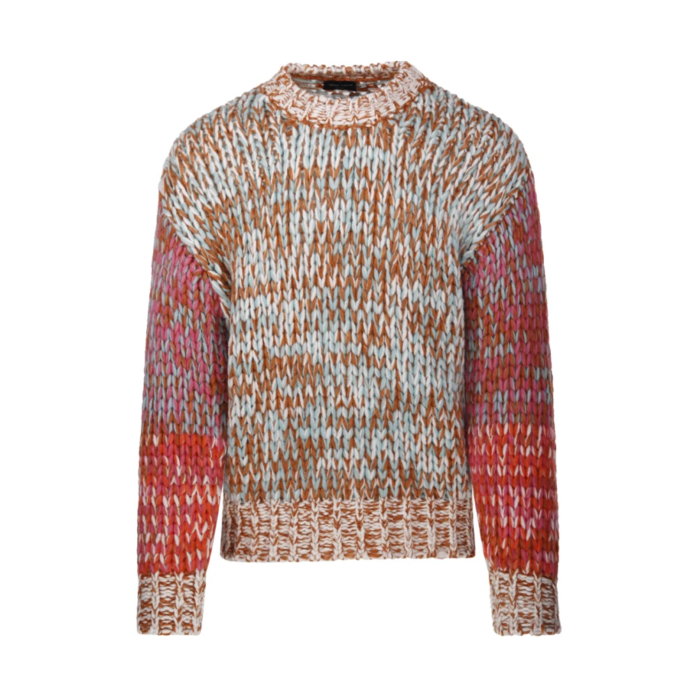 Roberto Collina Ecru Ronde Hals Sweater Multicolor Heren