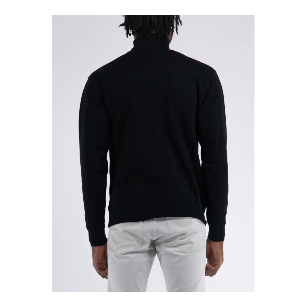 JW Anderson Half Zip Padlock Sweater Black Heren