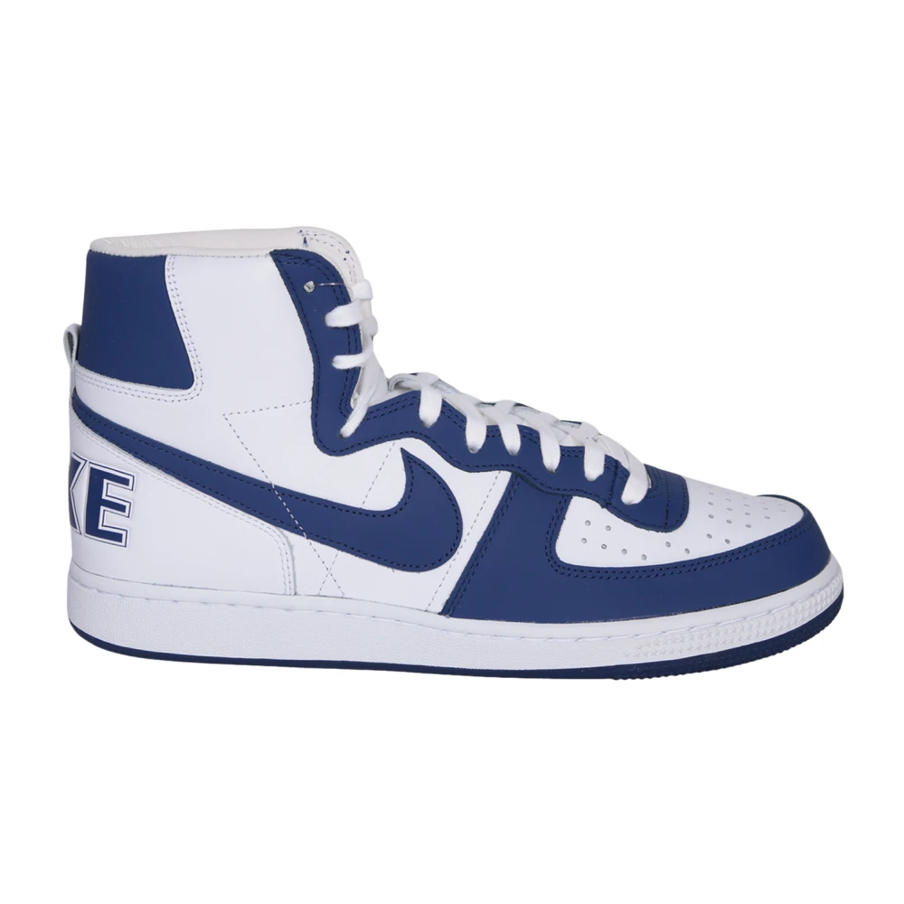 Comme des Garçons Blauwe Sneakers Ronde Neus Vetersluiting Heren Schoenen