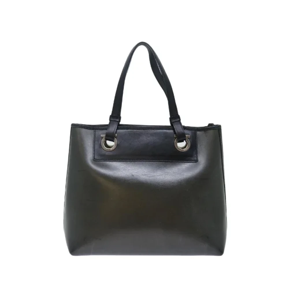 Salvatore Ferragamo Pre-owned Leather handbags Black Dames