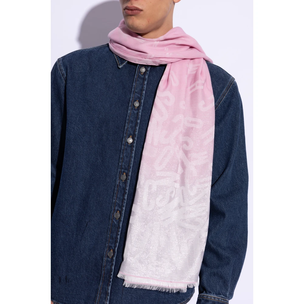 Moschino Sjaal met Lurex-draad Pink Unisex