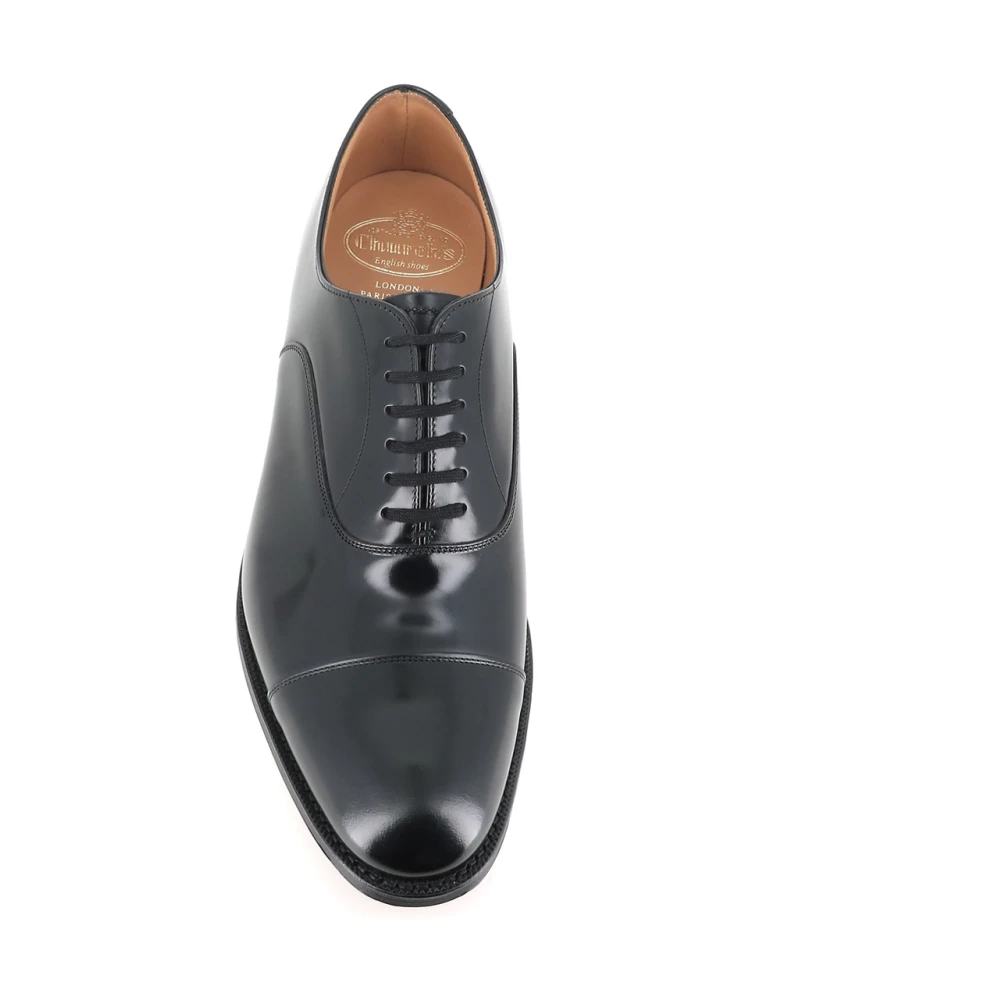 Church's Zwarte Oxford Platte Schoenen Black Heren