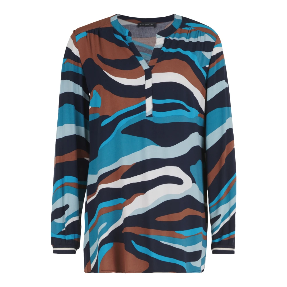 Betty Barclay Gedrukte blouse met opstaande kraag Multicolor Dames
