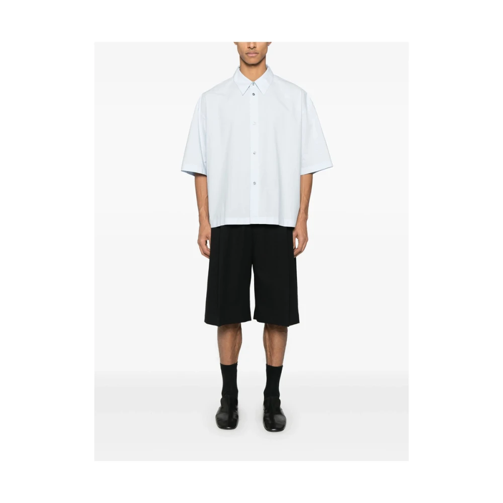 Studio Nicholson Zwarte Knoop Rits Riem Lus Broek Black Heren