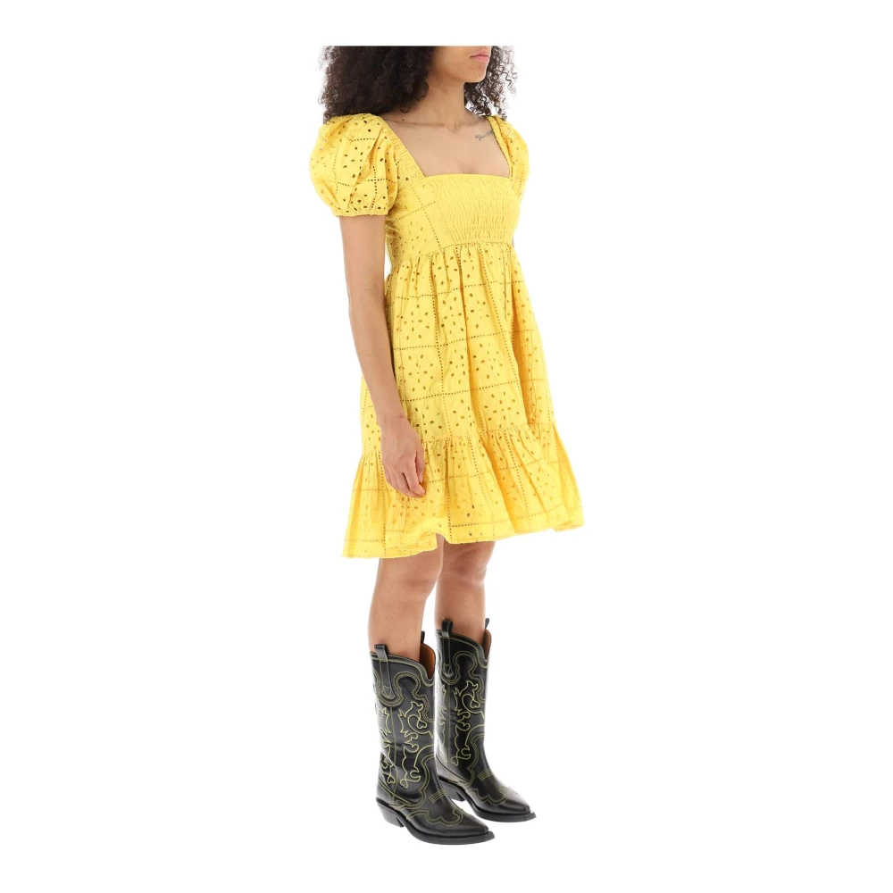 Ganni Maxi Dresses Yellow Dames