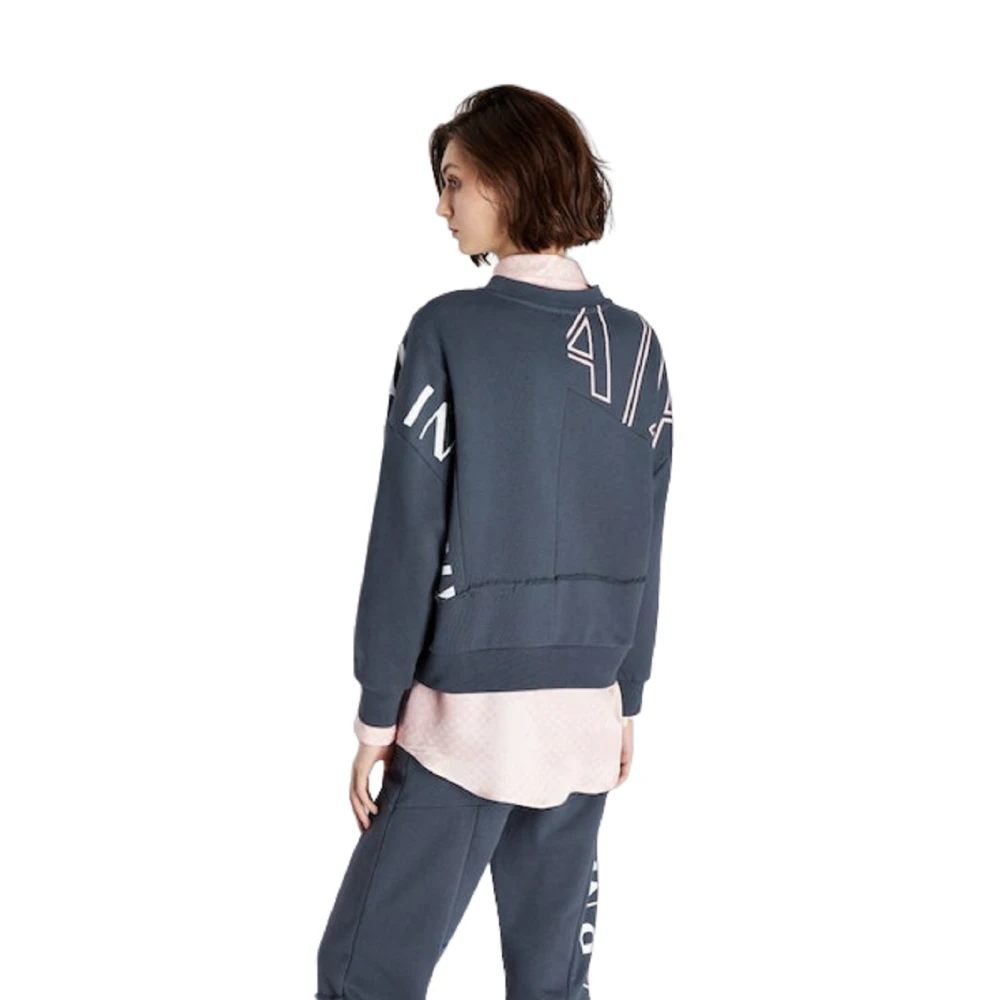Armani Exchange Unieke Grijze Trui voor Vrouwen Gray Dames