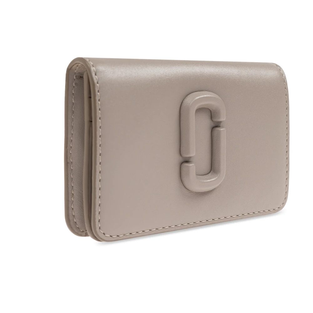 Marc Jacobs Portemonnee The Marc Mini Beige Dames
