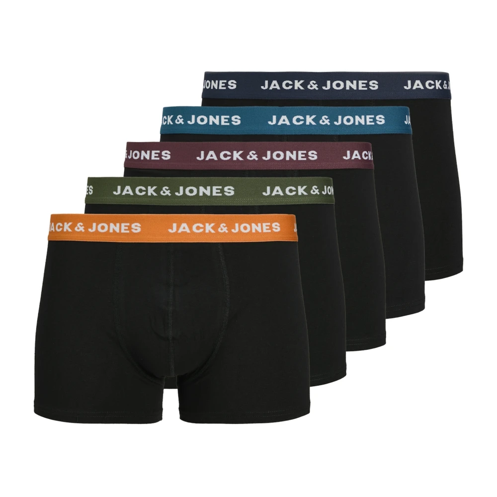 jack & jones Comfort Fit Trunks Pak van 5 Black Heren